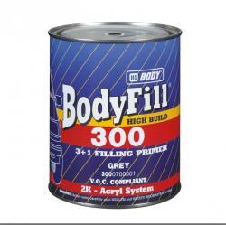 Грунт серый с отвердителем 3+1 BODY 300, (1кг+333гр)