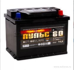 Аккумулятор ПУЛЬС 60 А/ч обратная R+ EN 500A 242x175x190 6СТ-60.0