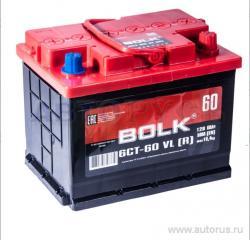 Аккумулятор BOLK Standart 60 А/ч обратная R+ EN 500A 242x175x190 AB 600 AB 600