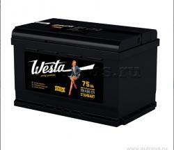 Аккумулятор WESTA BLACK Pretty Powerful 75 А/ч Обратная EN700 А 276x175x190 6СТ-75VLR