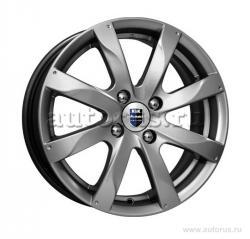 Диск литой R15 6J 4x114.3/67.1 ET43 КИК Джемини Дарк платинум r72471