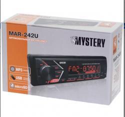 Автомагнитола Mystery MAR-242U, 4x50 Вт,MP3,USB,AUX,красная подсветка
