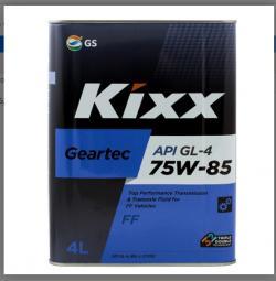 Масло трансмиссионное KIXX GEARTEC FF GL-4 75W85 полусинтетическое 4 л L271744TE1
