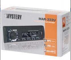Автомагнитола Mystery MAR-222U ,4x50 Вт,MP3,USB,AUX,белая подсветка