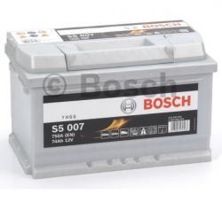 Аккумулятор BOSCH Silver Plus 74 А/ч 574 402 075 обратная R+ EN 750A 278x175x175 S5 007 0 092 S50 070