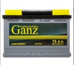 Аккумулятор GANZ 75 А/ч 278x175x190 EN680 GANZ GA751