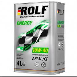 Масло моторное ROLF ENERGY 10W40 полусинтетическое 4 л 322227