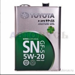 Масло моторное TOYOTA Motor Oil SN/GF-5 5W20 синтетическое 4 л 08880-10605