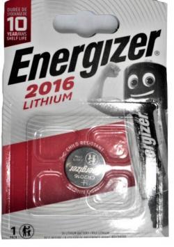 Батарейка CR2016 (таблетка) литиевая (3В) брелок сигнализаций (Energizer)