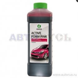 Автошампунь GRASS Active Foam Pink для бесконтакнтой мойки розовая пена 1л