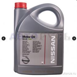 Масло NISSAN DPF 5W30 моторное синтетическое 5 л