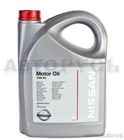 Масло NISSAN MOTOR OIL 10W40 моторное полусинтетическое 5 л