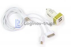 Зарядное устройство для мобил. тел. APPLE 4-5, Micro USB