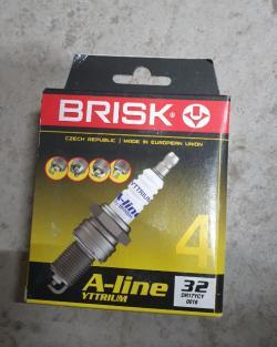 Свеча А-17 BRISK,DR17YC из 4-х шт,ЗМЗ-405,409 ЕВРО-3,5 PRO без ГБОдл.юбка под кл.16мм A-line №32/нов (10013160/070621/0341867, Чехия)