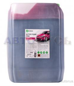 Автошампунь GRASS Active Foam Pink для бесконтактной мойки розовая пена 23 кг
