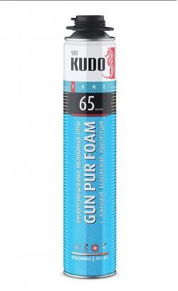 Пена п/у монтажная летняя PROFF 65+ 1000мл под пистолет. KUDO KUPP10S65+