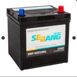Аккумулятор SEBANG SMF 55 А/ч обратная R+ 202x175x225 EN480 А