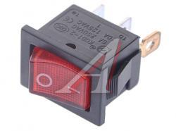 Выключатель клавиша 12V 15A красный с подсветкой мини REXANT   36-2170