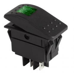 Выключатель клавиша 12V 35A красный с подсветкой REXANT   36-4460
