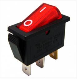 Переключатель TDM YL-202-03 (красный, 2положения, 1з)