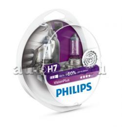 Лампа 12V H7 55W +60% PHILIPS VisionPlus 2 шт. DUOBOX 12972VPS2