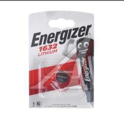 Батарейка CR1632 3V таблетка (пульт сигнализации, ключ) блистер (1шт.) Lithium ENERGIZER   CR1632 BC1