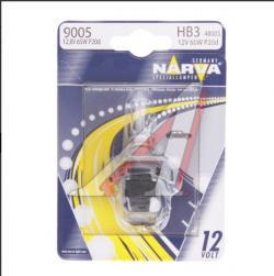 Лампа 12V HB3 65W P20d блистер (1шт.) Standard NARVA   480054000