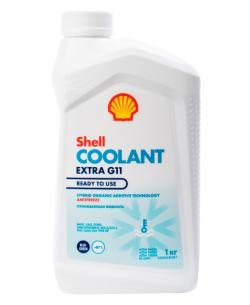 Антифриз SHELL Coolant Extra G11 готовый -40C сине-зеленый 1 кг 550062769
