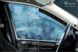 Дефлекторы окон Vinguru Mitsubishi L200 IV 2007-2015 пикап накладные скотч к-т 4 шт., материал акрил Vinguru AFV38207