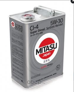 Масло моторное Mitasu SUPER DIESEL CI-4 5W-30 полусинтетическое 4 л MJ2204