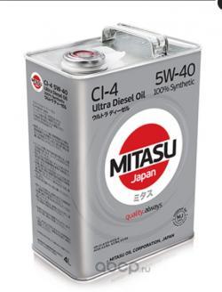 Масло моторное Mitasu ULTRA DIESEL CI-4 5W-40 синтетическое 4 л MJ2124