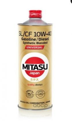 Масло моторное Mitasu UNIVERSAL SL/CF MJ-125 10W-40 полусинтетическое 1 л MJ1251