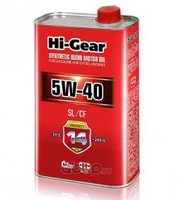 МАСЛО МОТОРНОЕ ПОЛУСИНТЕТИЧЕСКОЕ 5W-40 SLCF 1Л HI-Gear HG1140