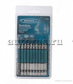 Набор бит Ph2 x70, сталь S2, 10шт GROSS 11262