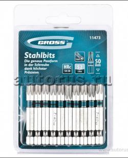 Набор бит Torx40 х 50, сталь S2, 10 шт. Gross 11473 GROSS 11473