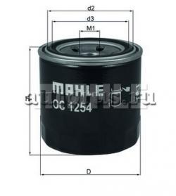 Фильтр масляный HYUNDAI KIA Mazda OPEL KNECHT/MAHLE OC 1254