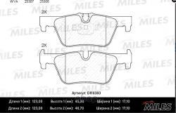 Колодки тормозные BMW 1 F20 10-3 F30 11- задние