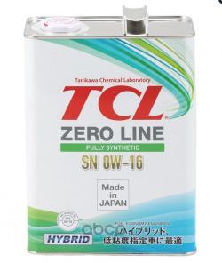 Масло моторное TCL Zero Line Fully Synth, Fuel Economy, SN, 0W16, 4л