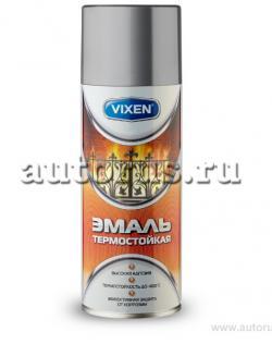 Эмаль термостойкая, VIXEN серебристая, аэрозоль 520 мл VX-53000