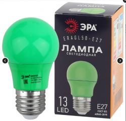 Лампочка светодиодная ЭРА STD ERAGL50-E27 E27 / Е27 3Вт груша зеленый для белт-лайт ERA Б0049579