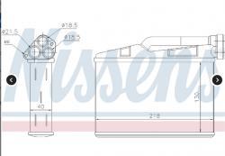 Радиатор печки BMW E39, E53 70530