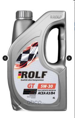 Масло моторное синт. пластик 322735 ROLF GT SAE 5W-30 ACEA A3/B4  (4л) ROLF 322735
