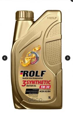 Масло моторное ROLF 3-SYNTHETIC 5W-30 1 л 322732