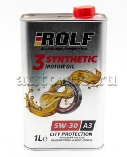Масло моторное ROLF 3-synthetic 5W-30 ACEA A3/B4 1л