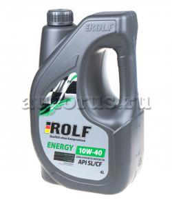Масло моторное ROLF Energy SAE 10W-40 API SL/CF полусинтетическое 4 л 322425
