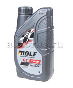 Масло моторное ROLF GT SAE 5W-40 API SN/CF синтетическое 1 л 322437