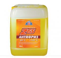 Антифриз AGA желтый (-65/+132) готовый 10 кг AGA044Z