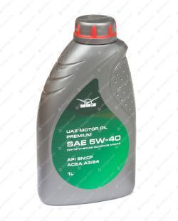 Масло моторное УАЗ MOTOR OIL PREMIUM 5W-40, НК 1л  *