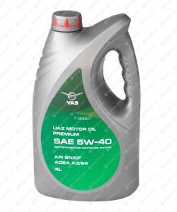 Масло моторное УАЗ MOTOR OIL PREMIUM 5W-40, синтетика, НК 4л  *