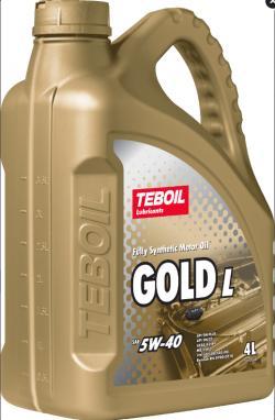 Масло моторное 5/40 Gold L TEBOIL  синт. API SN Plus/SN/CF 4л+1л